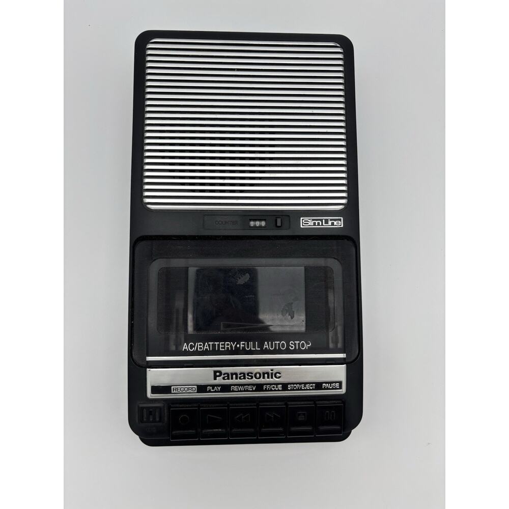 Panasonic RQ-2102 Slim Line Portable Cassette Tape Player & Recorder *TESTED*